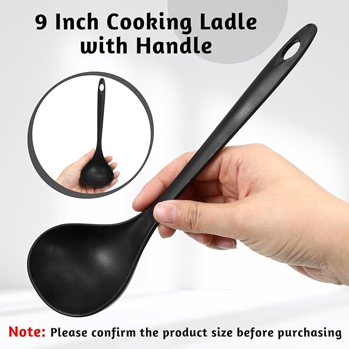 80 Pack Large Plastic Ladle Spoons 8.86 Inch Heavy Duty Disposable Serving Spoon with Long Handle, Heat Resistant Soup Ladle Utensils Bulk for party Catering Buffer Restaurant Weddings Dishwasher Safe