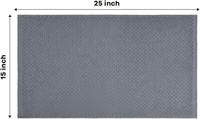 Artoid Mode Ring Spun Cotton Grey Kitchen Dish Towels, 15x25 Inch Ultra Soft Absorbent Quick Drying Household Cleaning Tea Towels Bar Towels Set of 6