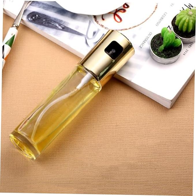 Cabilock Stainless Steel Oil and Vinegar Spray Bottle Refillable Misting Sprayer for Cooking Bbq and Baking Random Color for Even Distribution and Easy Cleaning