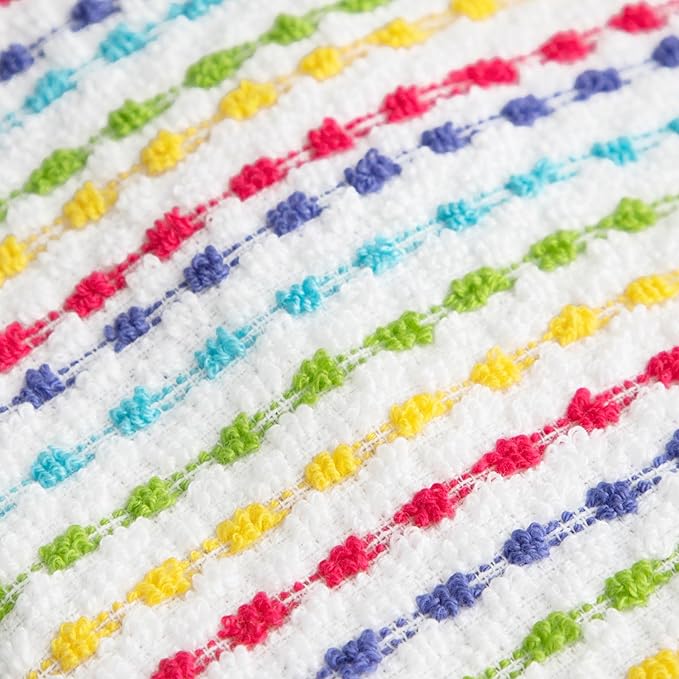 Ritz Pebble Bar Mop Towels: Highly Absorbent and Super Soft, 100% Cotton, Durable Super Absorbent Kitchen Bar Towels for Wiping Tables and Counters, 12x12, 6-Pack, Summer