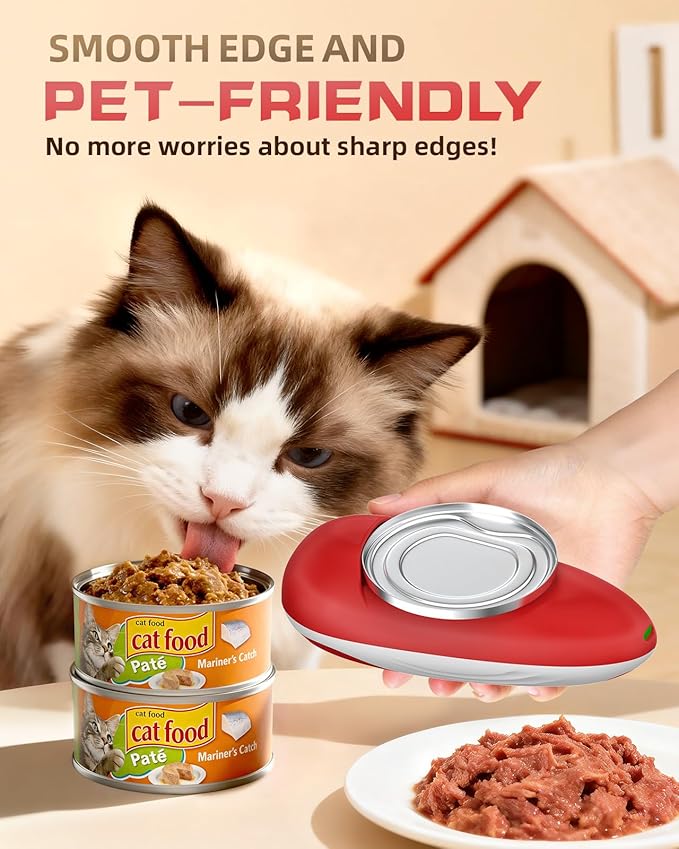 One Touch Rechargeable Can Opener Fits All Can Sizes with Indicator Light, Electric Can Openers for Kitchen Food Safe with Smooth Edge, Kitchen Gadgets Can Openers for Seniors, Arthritis and Chef