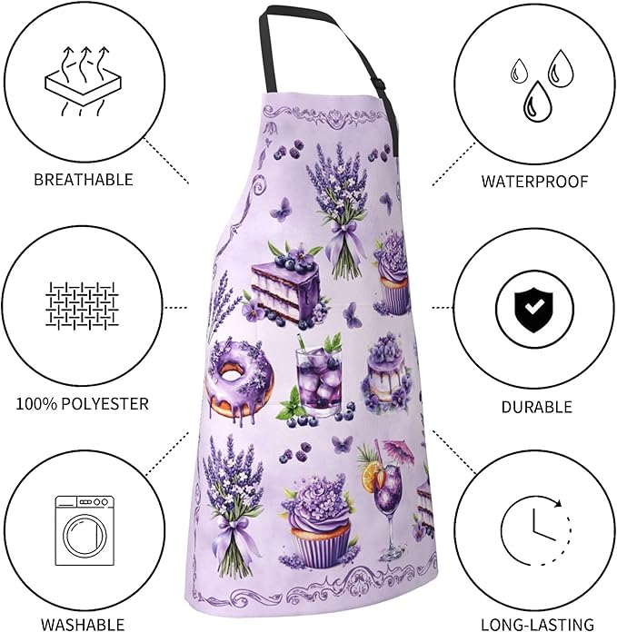 Funny Apron Polyester Grooming Aprons with Pocket for Cooking Kitchen Grilling Adults