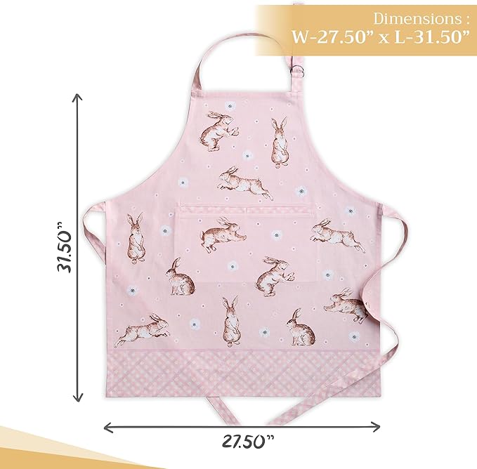 Maison d' Hermine 100% Cotton Apron for women with Pocket Kitchen Chef Apron for Men Cooking Mothers Day Gifts