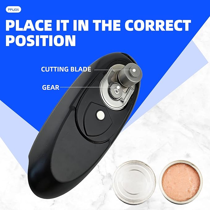 Rechargeable Magnetic Electric Can Opener - Type-C Fast Charge, Smooth Edge, for Seniors, Arthritis Sufferers & Low Grip Strength Users