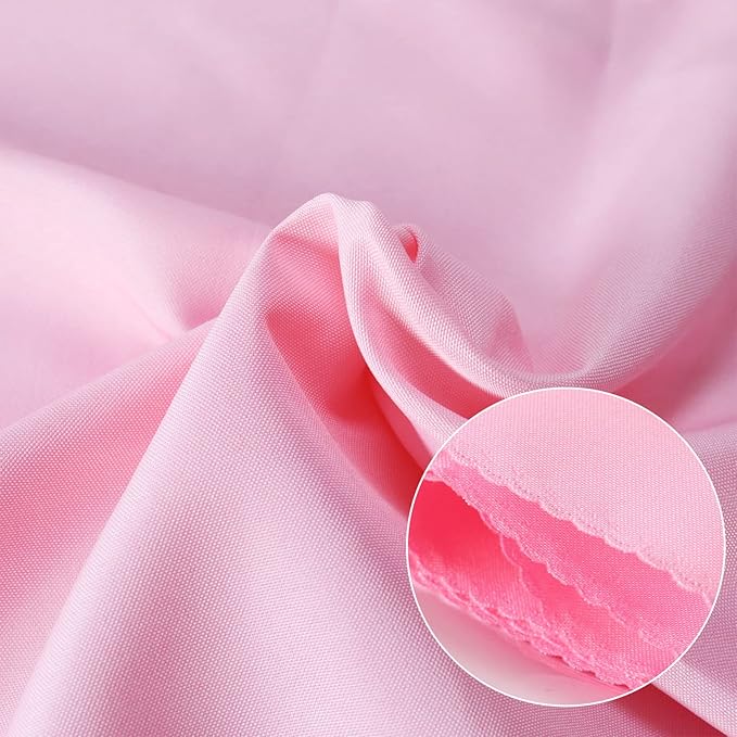 Polyester Napkins Set of 12, Pink Washable Reusable Napkins, Perfect for Valentine's Day Wedding, Thanksgiving or Any Holiday