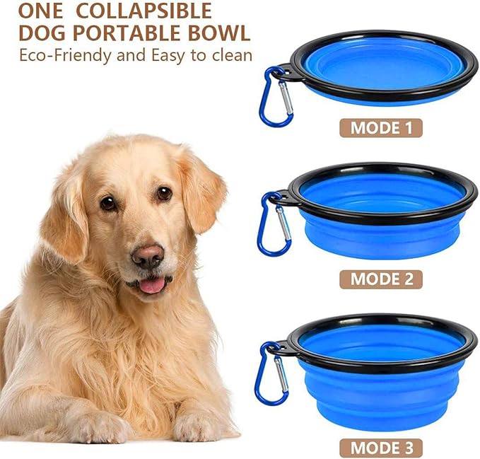 TIOVERY Dog Food Storage Container, 5-7 Lbs Airtight Pet Food Container, Cat Food Container Dispenser Plastic Bin with Pouring Spout, Portable Handle and a Collapsible bowl for Dogs Cats Grey/6Qt