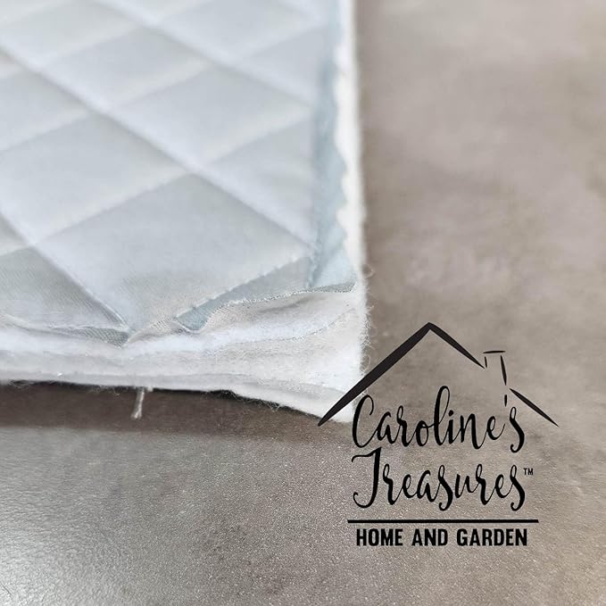 Caroline's Treasures Red Akita Heirloom Fall Pair of Pot Holders Pair 7.5x7.5 Quilted Insulated Hot Pads Decorative Kitchen Gift Made in USA