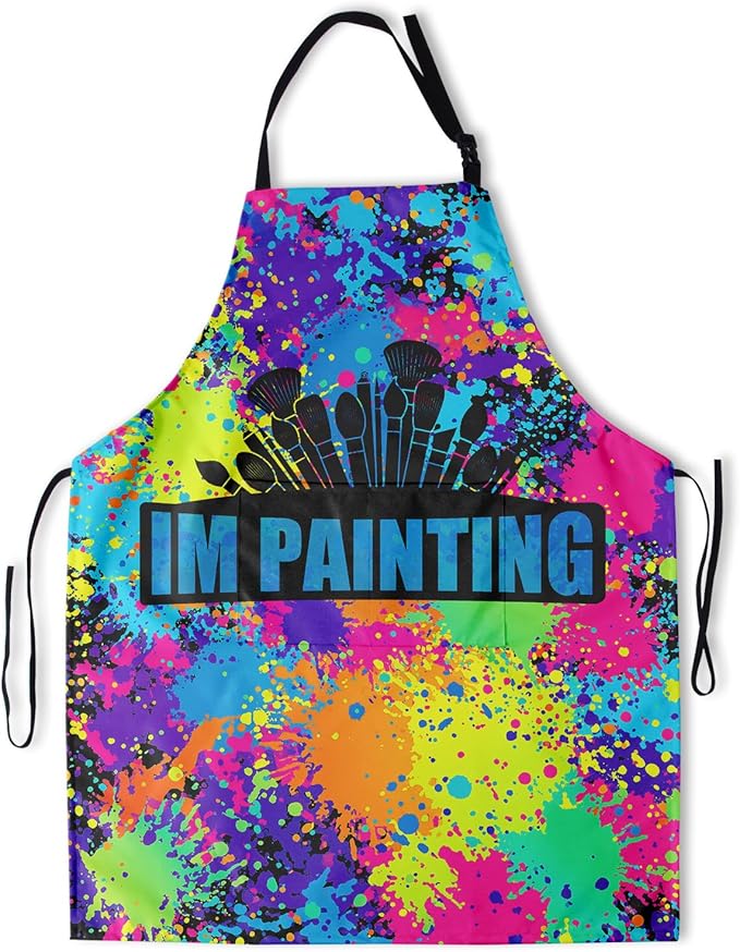 Funny Apron Polyester Grooming Aprons with Pocket for Cooking Kitchen Grilling Adults