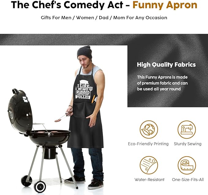 JDNFYGX Gifts for Men Dad Husband - Funny Kitchen Gifts for Men, Birthday Christmas Gifts, Cooking Aprons Gifts for father
