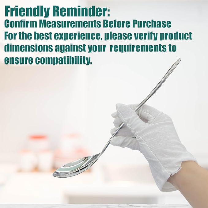 Serving Spoon,Heavy Duty 304 Stainless Steel Buffet Serving Spoon,Dishwasher Safe 10.6'' Pack of 1