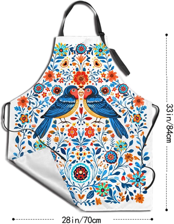Funny Apron Polyester Grooming Aprons with Pocket for Cooking Kitchen Grilling Adults