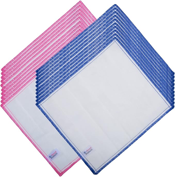 OnBrand Naturally Wood Fiber Cleaning Cloth, Microfiber Cleaning Cloths, 20 Pcs (12" x 10.7" Each), 8 Layers High-Density Super Absorbing Dish Cloths, Reusable General Kitchen Towel