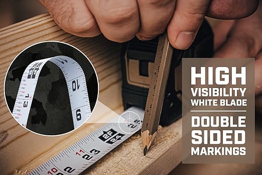 Spec Ops Tools 16-Foot Tape Measure, 1" Double-Sided Blade, Military-Grade Composite Case, 3% Donated to Veterans