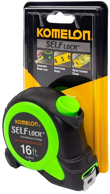 Komelon SL2816; 16' x 3/4" Self-Lock Tape Measure