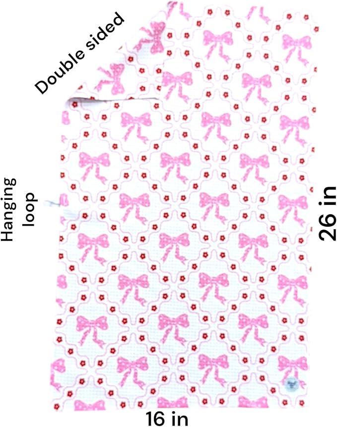 || 3 Pack|| Double Sided || Not Your Ordinary Dish Towels || Waffle Weave Microfiber|| Highly Absorbent || Hanging Loop || Dish Cloths || Modern || Designer Prints || Valentines
