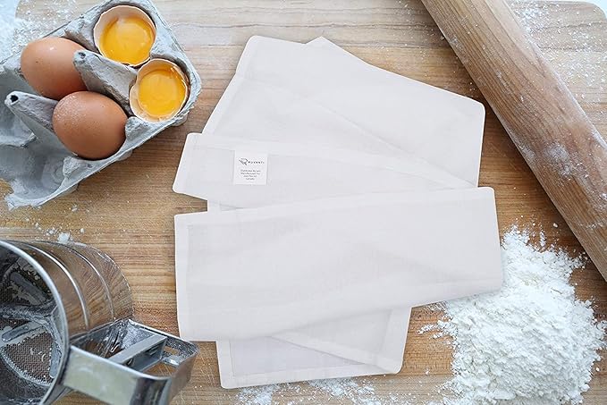 RUVANTI Flour Sack Towels 36 Pack 28x28 Inch, 100% Cotton Tea Towel, Reusable, Machine Washable, Absorbent BarTowels - Dish Cloth Perfect for Drying Dishes & Cleaning -White