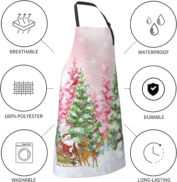 Funny Apron Polyester Grooming Aprons with Pocket for Cooking Kitchen Grilling Adults