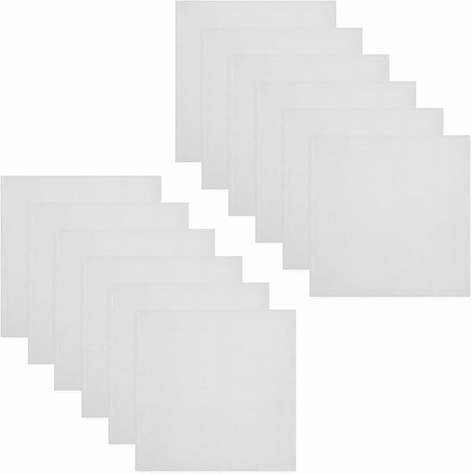 COTTON CRAFT White Dinner Napkins - Set of 12 Classic Pure Cotton Soft Cloth Napkins - Durable Washable Everyday Lunch Brunch Table Restaurant Wedding Party Gift Reusable Napkin - 17 x 17 inches