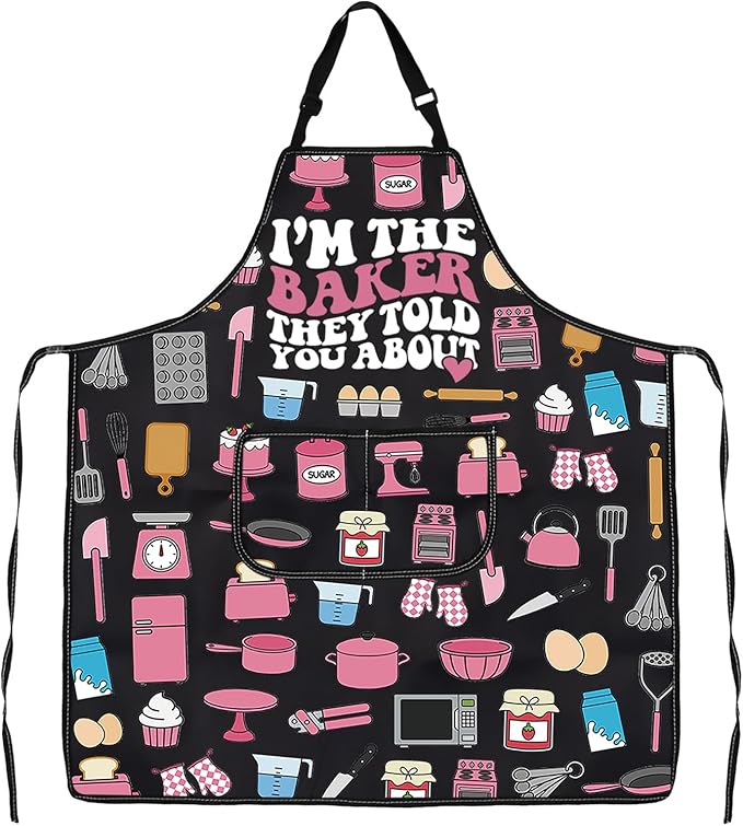 WSNANG Funny Baking Aprons with Pockets In My Baking Era Apron Bakers Gifts Pastry Chef Gift