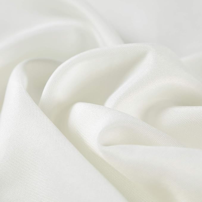 Cloth Napkins 17x17 inch Washable Polyester Dinner Napkins Soft Table Napkins for Wedding Party Dining Banquet(Ivory,100PCS)