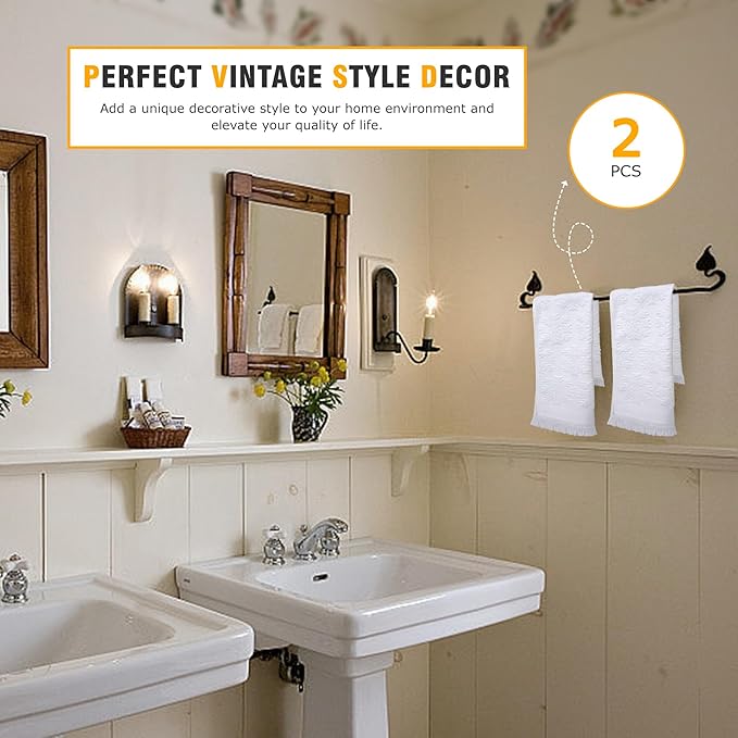 Luxury Decorative Hand Towels Bathroom: 2 Packs 14X30 100% Cotton Turkish Absorbent Soft Face Towel Set for Boho Bathroom Decor Kitchen Hotel Spa Farmhouse Guest Tea Gift (05 Snowflake, 14"x30")