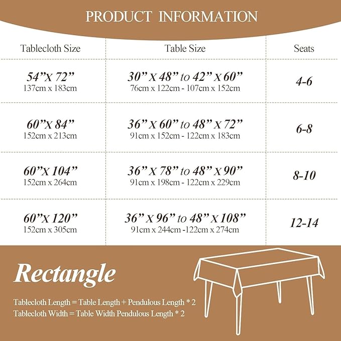 Simple&Opulence Textured Tablecloth 100% Linen Table Cloth, Kitchen Dinning Tabletop Decoration, for Outdoor and Indoor Use (Classic Blue, 60"×104")