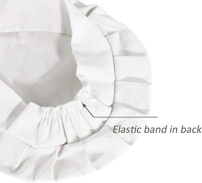Adjustable Apron and Chef Hat Set for Cooking and Baking - Off White