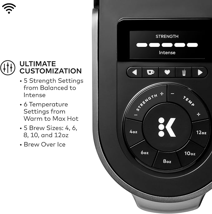 Keurig K-Supreme Plus SMART Coffee Maker, Single Serve K-Cup Pod Coffee Brewer, BREWID and MultiStream Technology, 78 Oz, Black