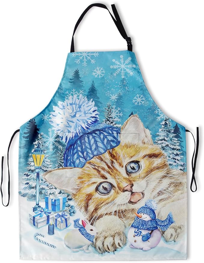 Imiss Waterproof Stain-Resistant Cooking Chef Aprons for Grill BBQ Baking 27 X 31 Inch