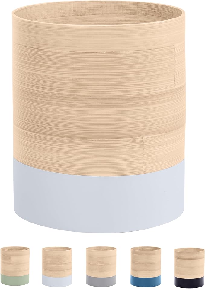 Handcrafted Bamboo Kitchen Utensil Organizer, Modern Countertop Cooking Utensil Holder, Large Crock
