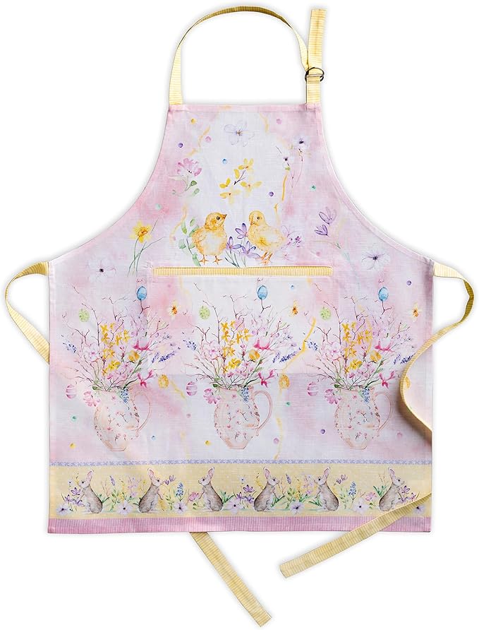 Maison d' Hermine 100% Cotton Apron for women with Pocket Kitchen Chef Apron for Men Cooking Mothers Day Gifts