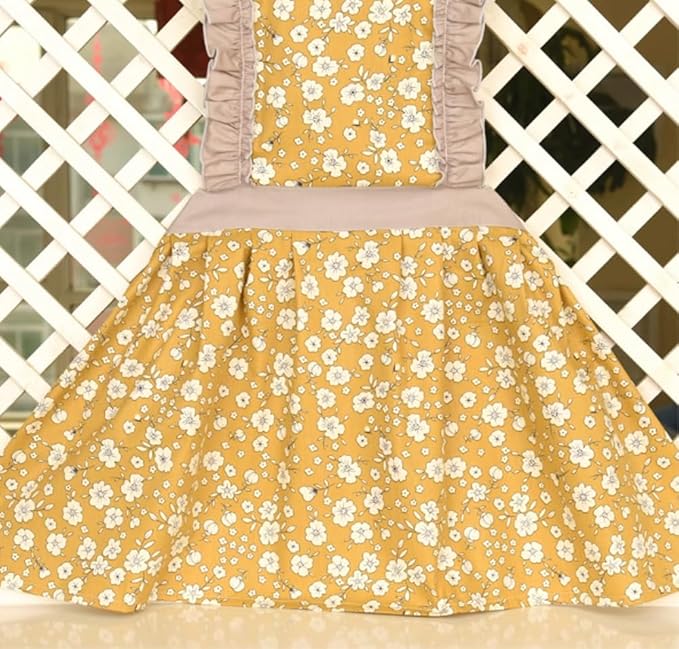 CRB Fashion Kids Cooking Baking Apron | Toddler, Little Girls, Cute Kitchen Chef Aprons