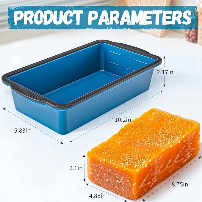 GORCI Silicone Freezer Tray With Lid, 2 Large 4 Cup Large Soup Freezer Molds Container for Meal Prepping, Ice Cube Tray, Perfect for Storing Leftovers, Sauces, Lasagna, 2-Pack