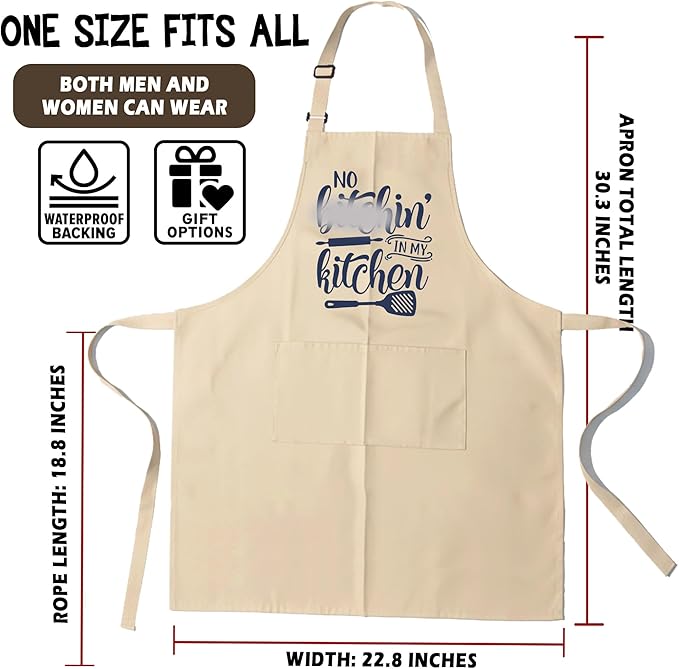 Funny Aprons for Women - Baking Gift for Women, Mothers Day Christmas Birthday Gifts, Perfect for Cooking, Bartending
