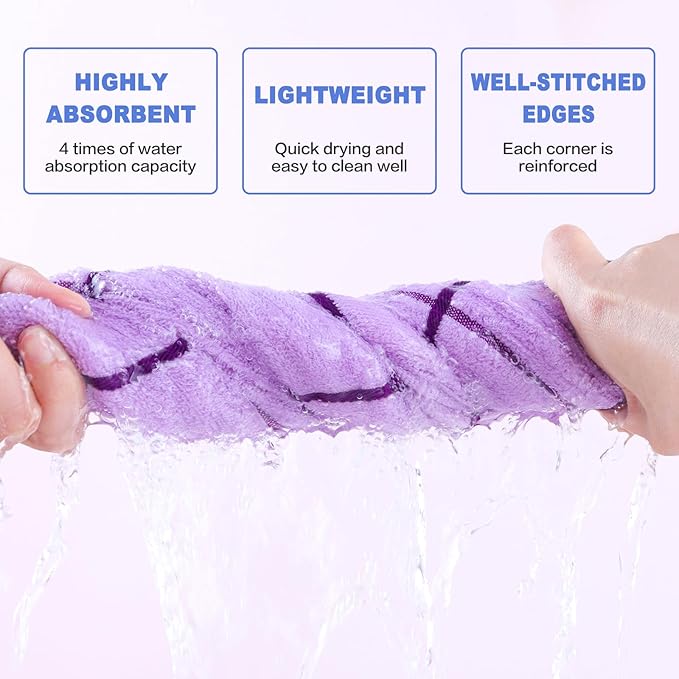 5-Pack Premium Cotton Hand Towels - Ultra Soft & Absorbent 13x29 Inch Bath & Face Towels - Elegant Line Design for Bathroom, Kitchen, Gym, Spa - Perfect Guest Towels for Home & Luxury Hotels