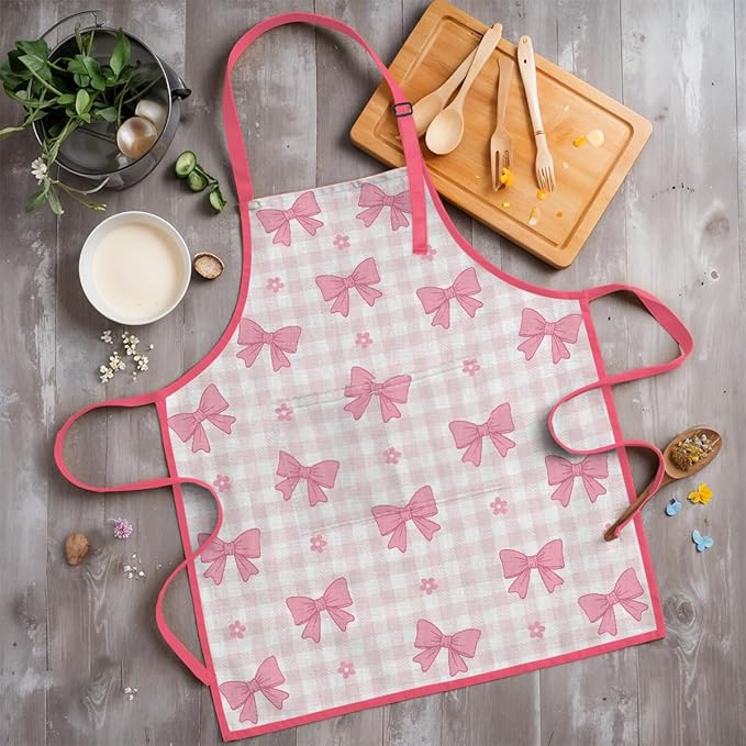 SANDJEST Kids Apron with Chefs Hat Set, Kitchen Apron Gifts