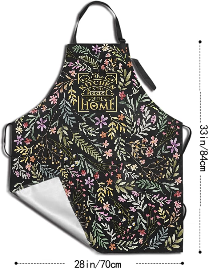 Funny Apron Polyester Grooming Aprons with Pocket for Cooking Kitchen Grilling Adults