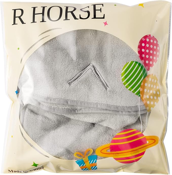 R HORSE 4Pcs Grey Hand Towels with Hanging Loops, Absorbent Coral Fleece Gray Kitchen Cleaning Dishcloth Soft Thick Oven Dish Cloth Dry Hanging Hand Towel for Kitchen Bathroom