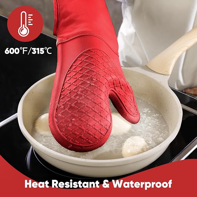 Silicone Oven Mitts Pot Holder Kitchen-Towels100% Cotton Dish Towels for Kitchen,Super Soft and Absorbent Kitchen Hand Towels/Tea Towels.Pot Holder,Oven Mitt Heat Resistant,Silicone Grip,Gift Set