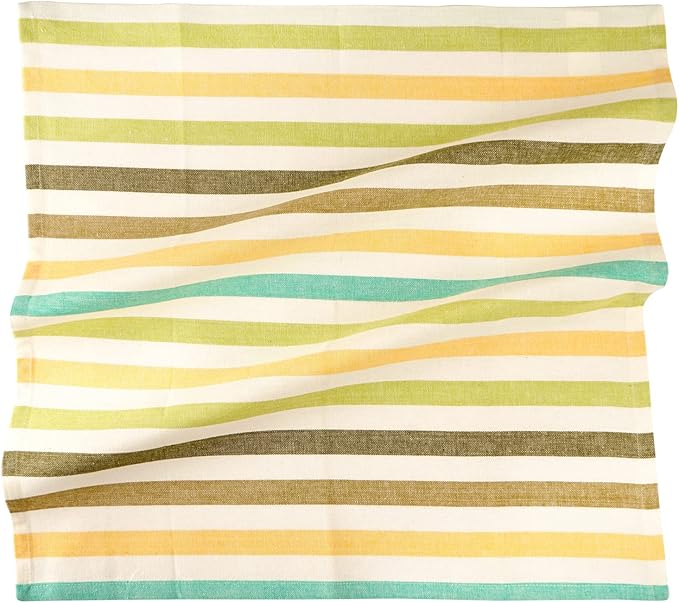 FINGERCRAFT Cloth Napkins, Everyday Use, Premium Quality High GSM Woven Cotton, Set of 12, 20X20 Inch Oversized Napkins Cloth Mitered Corners, Soft, Durable Hotel Quality Soft Stripe