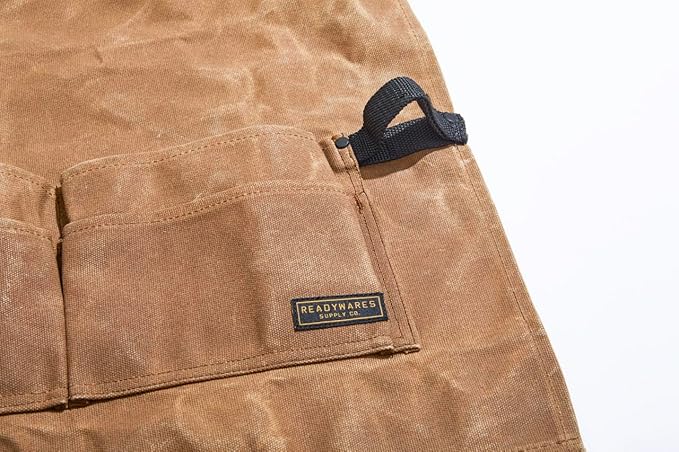 Readywares Waxed Canvas Tool Apron, Carpenter Aprons, Woodworking Aprons