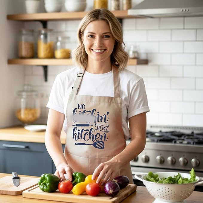 Funny Aprons for Women - Baking Gift for Women, Mothers Day Christmas Birthday Gifts, Perfect for Cooking, Bartending