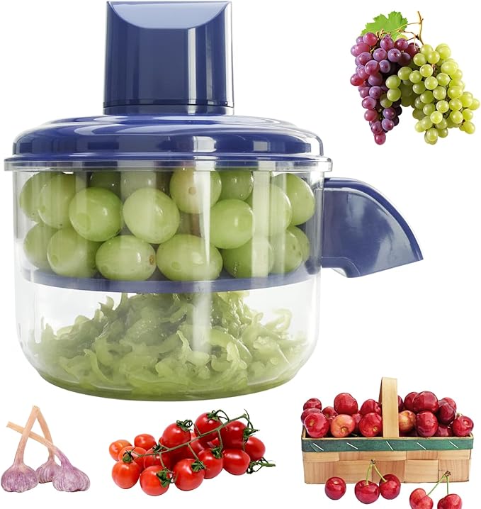 Automatic Grape Peeling Machine - Electric Peeling Machine for Grapes, Cherries, Tomatoes, and Garlic | Rechargeable Multi functional Intelligent Kitchen Tool