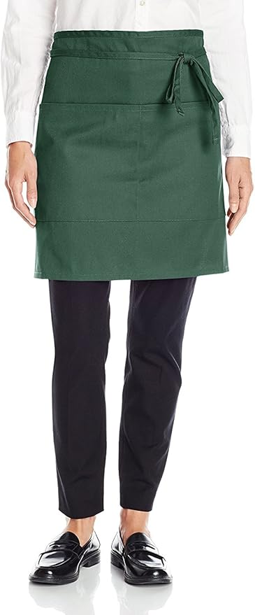 Uncommon Threads Unisex Half Waist Apron with Two Pockets
