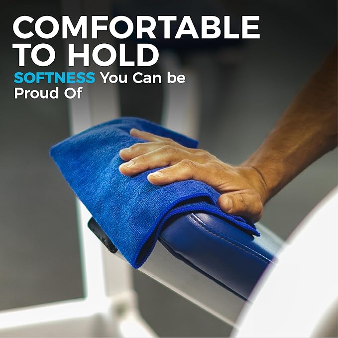 The Rag Company - All-Purpose Microfiber Terry Cleaning Towels - Commercial Grade, Highly Absorbent, Lint-Free, Streak-Free, Kitchens, Bathrooms, Offices, 300gsm, 16in x 16in, Green (12-Pack)