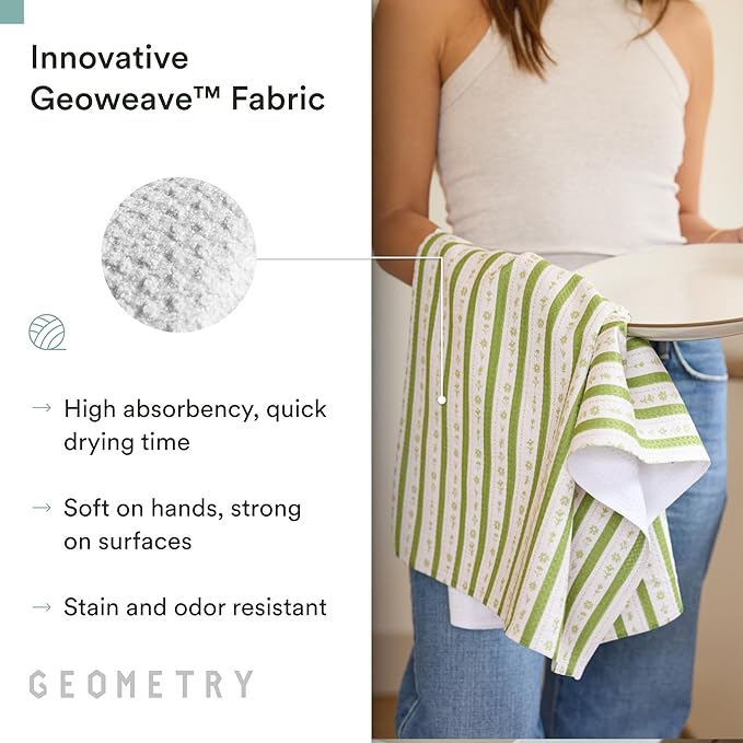 GEOMETRY Spring Kitchen Towels - Quick Dry Microfiber Cloth Spring & Summer Dish Towels for Kitchen Drying - Premium Quick Dry Towel - Tulip Lover, 18" x 30" - 2-Pack