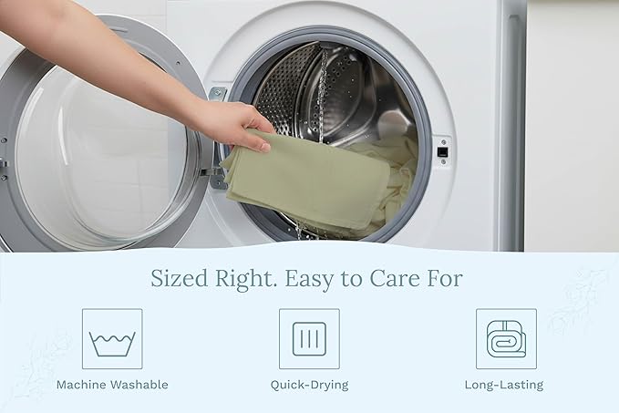 Organic Cotton Sage Flour Sack Kitchen Towels - 10 Pack, 27"x27", Highly Absorbent, Lint-Free Flour Sack Tea Towels for Baking, Kitchen and Dish Drying - 100% Cotton Sage Dish Rags (10 Pack)