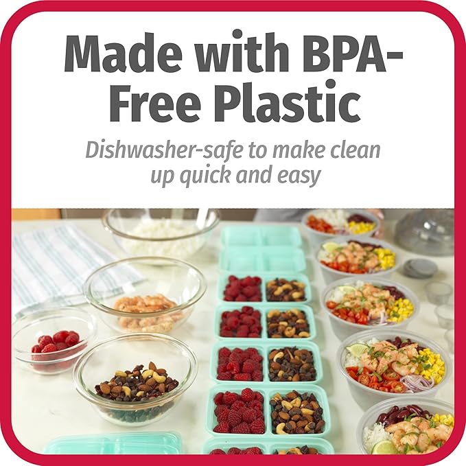 GoodCook Meal Prep 60-Piece Container Set, Made Without BPA (Pack of 4)