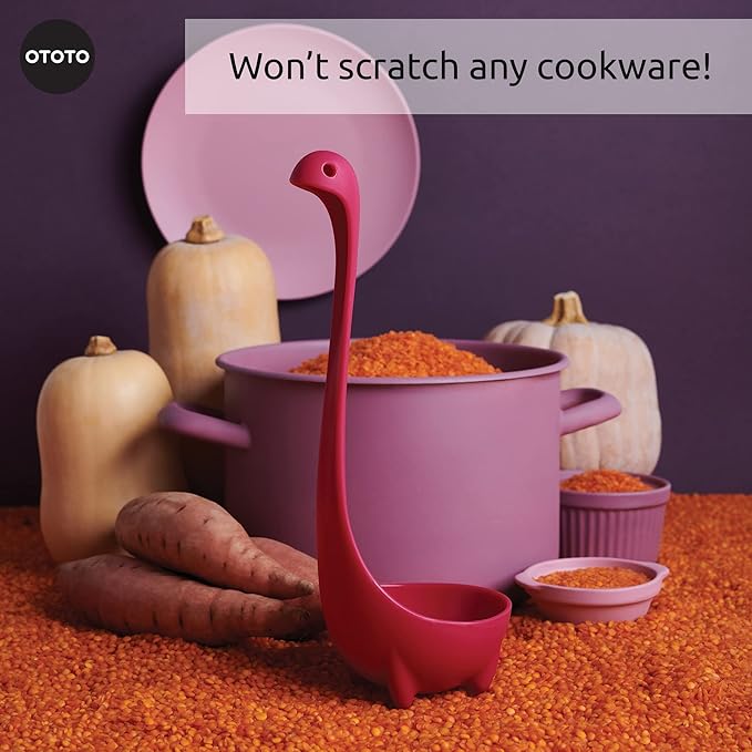 OTOTO The Original Nessie Ladle - Soup Ladle, Funny Gadgets, Loch Ness design, Cooking Gifts for Mom - Cute and Practical Kitchen Utensils - Unique Gifts for Women