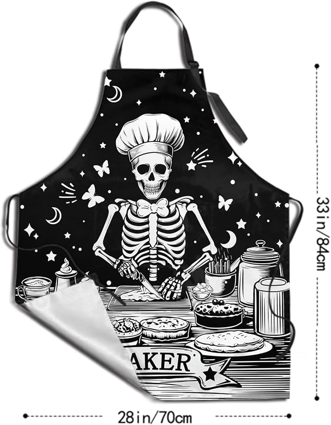 Funny Apron Polyester Grooming Aprons with Pocket for Cooking Kitchen Grilling Adults